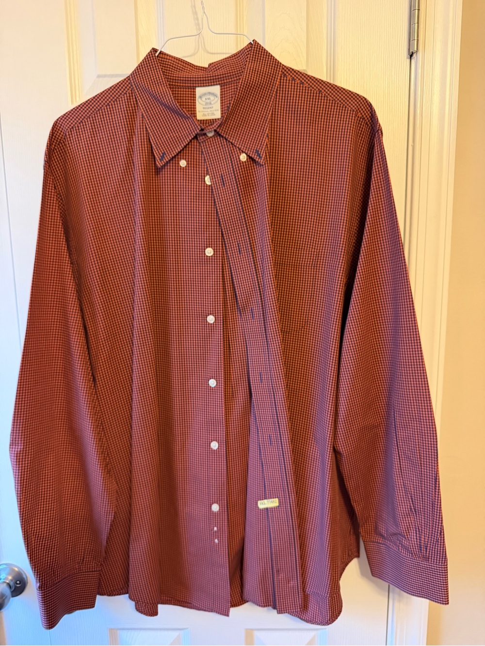 Brooks Brothers Red and Black Micro-Check Button-Down Shirt